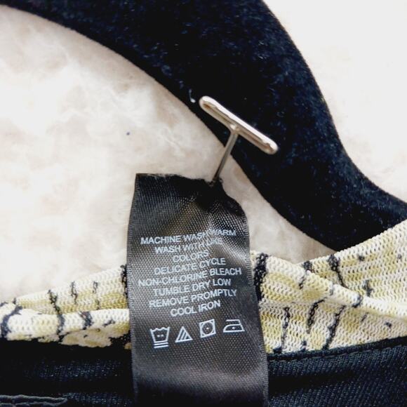 Blouse Size L Ombre Blue Lined Indie Liz Clairborne Retro Luxe Artsy Teacher Y2K - Picture 16 of 16